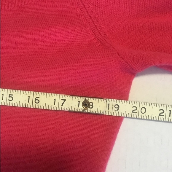 Talbots pure 100%cashmere pink sweater Large - Picture 5 of 9